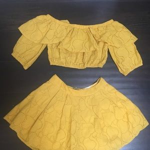 Beautiful Yellow Shorts Set